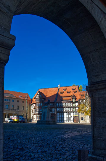 Braunschweig-Blick in den Burgplatz