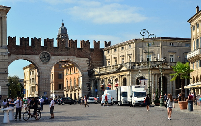 Verona - Teil der Stadtmauer