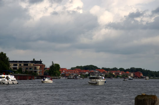 Malchow - Fluss Elde mit Altstadtufer